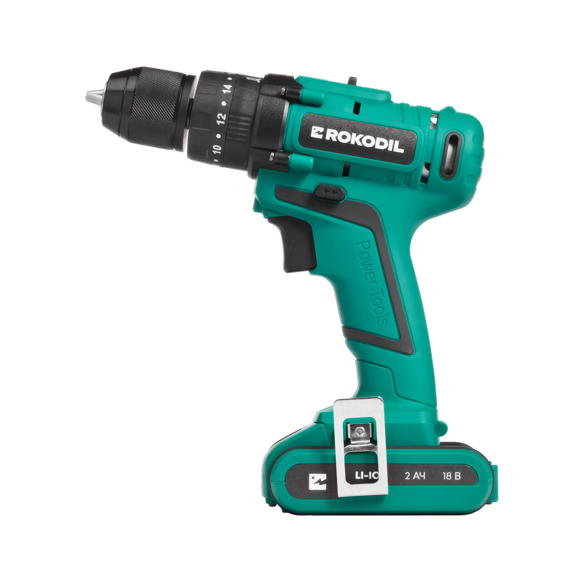 Дрель-шуруповерт аккумуляторная ударная Rokodil Twist 2 Pro Impact 1045942, 18 В Li-Ion 1x2 Ач